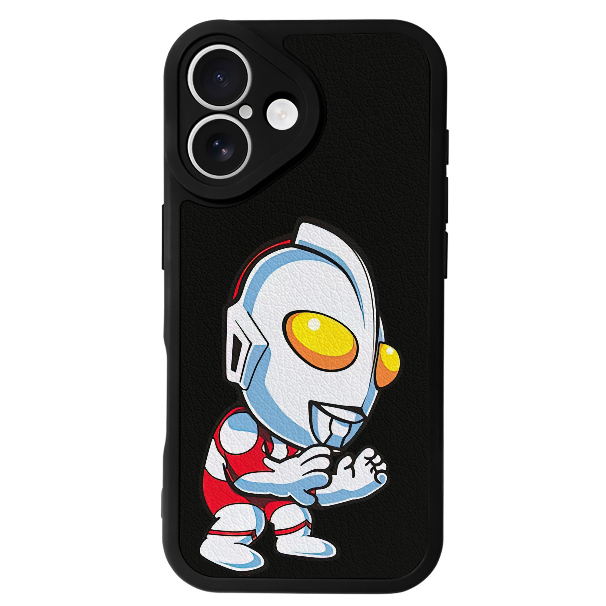（画像用） ウルトラマン Ultraman 【iPhone 16シリーズ対応】シリコンスマホケース（レザー調） 材質：シリコン